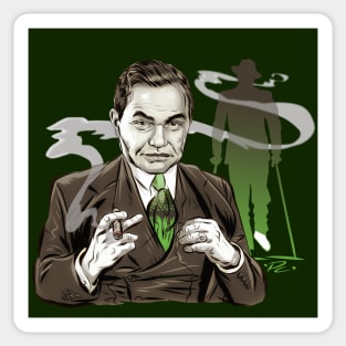 Edward G. Robinson - An illustration by Paul Cemmick Sticker